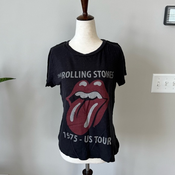 The Rolling Stones Gray Cotton Tee - Picture 1 of 4
